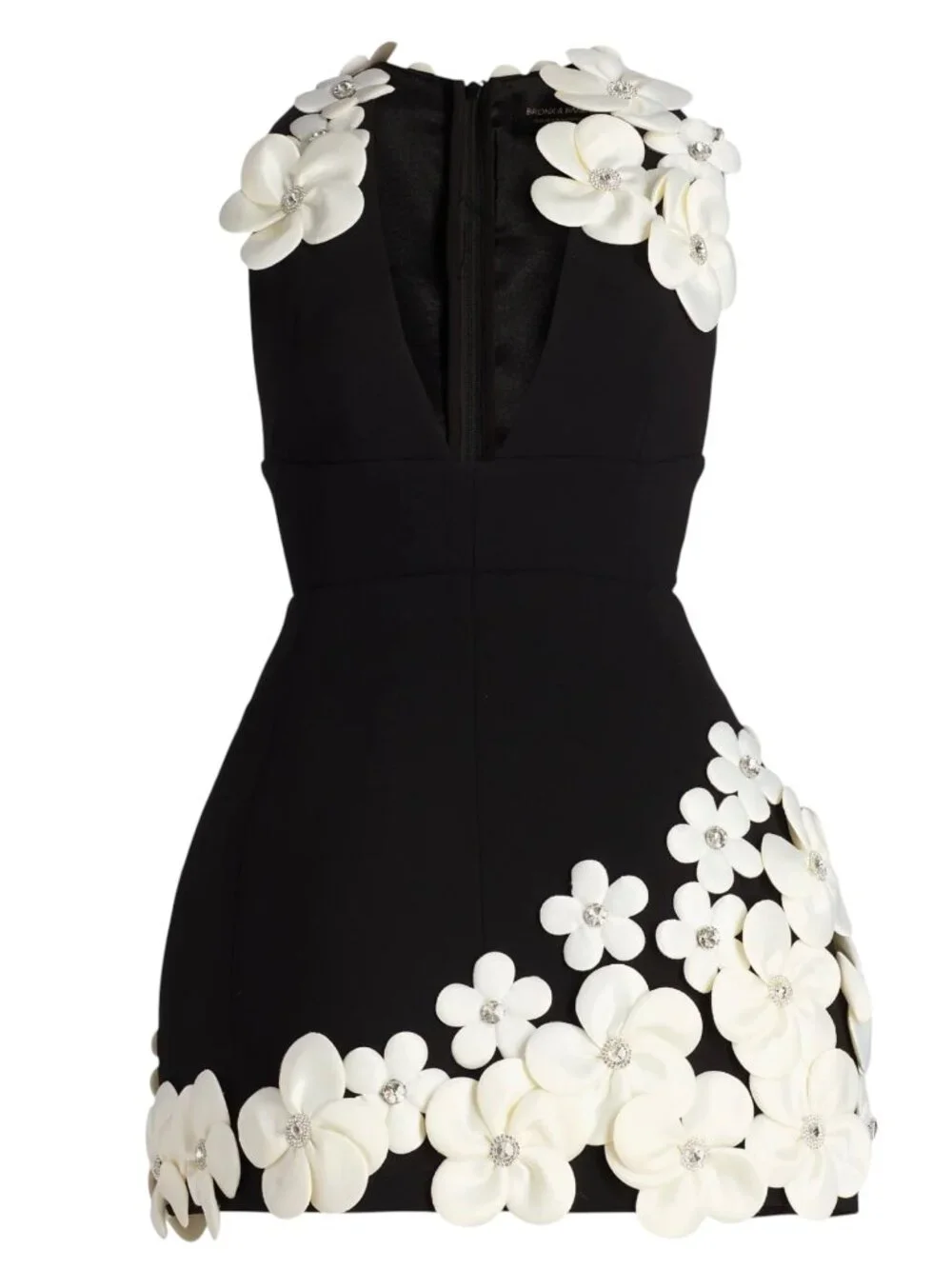 BRONX AND BRONCO  Estelle mini dress with floral embellishments Size S - Picture 3 of 12
